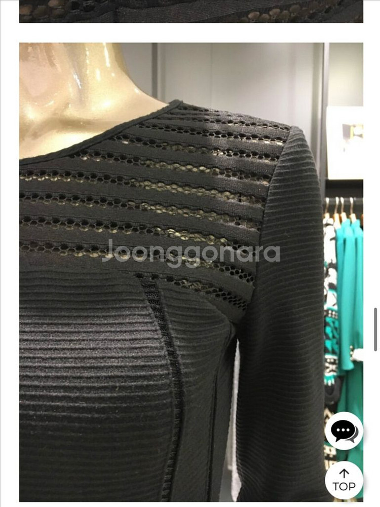 연말룩 제시뉴욕 블랙 시스루 미니원피스--6