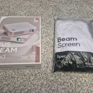 ZUS Beam 2nd 프로젝터 + 빔 스크린 세트