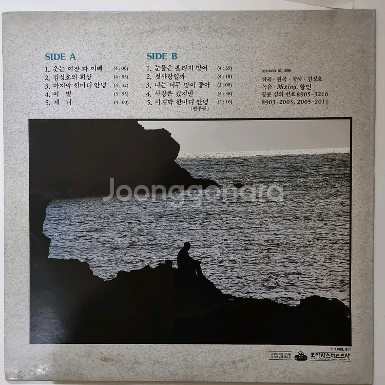 김성호의 회상 LP.NM/NM--1