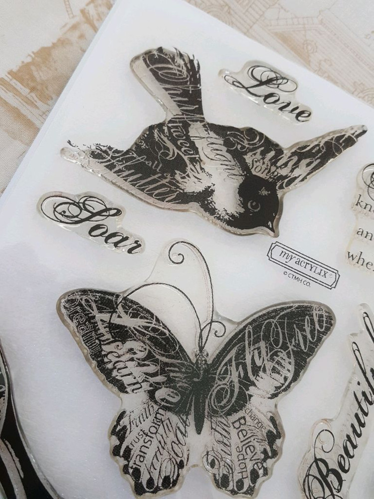 콜라주 클리어 스탬프 다꾸 빈티지 이미지