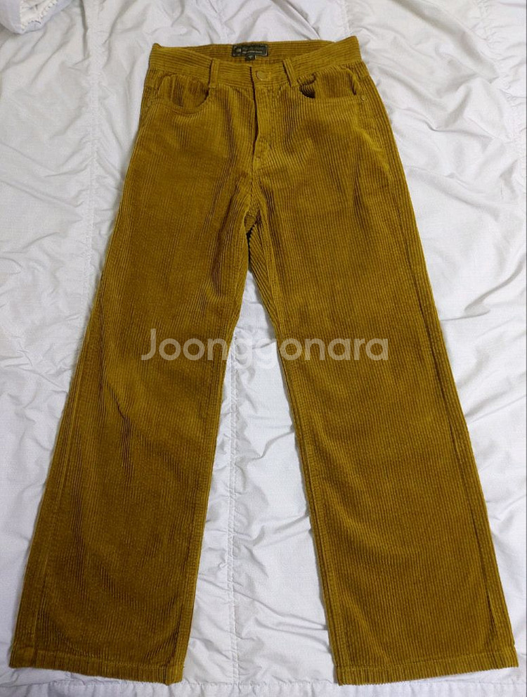 써스데이아일랜드바지코듀로이와이드팬츠S--1