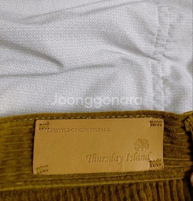 써스데이아일랜드바지코듀로이와이드팬츠S--4