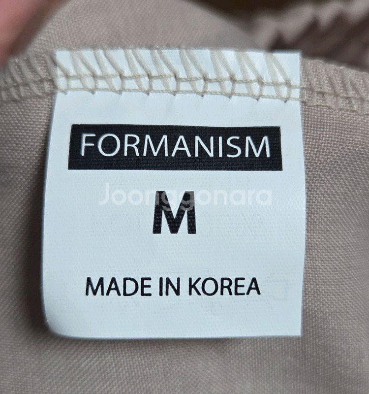 밴딩 슬랙스 4부 반바지 베이지 M 28-30--1