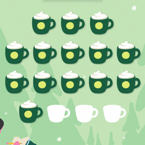 스타벅스 프리퀀시 교환원해요 미션1->일반2