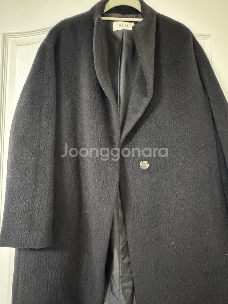 sjsj 라마100% 한겨울용 블랙 코트 팔아요 66가능--0