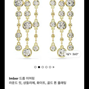 스와로브스키 샹들리에 크리스탈 드롭 귀걸이