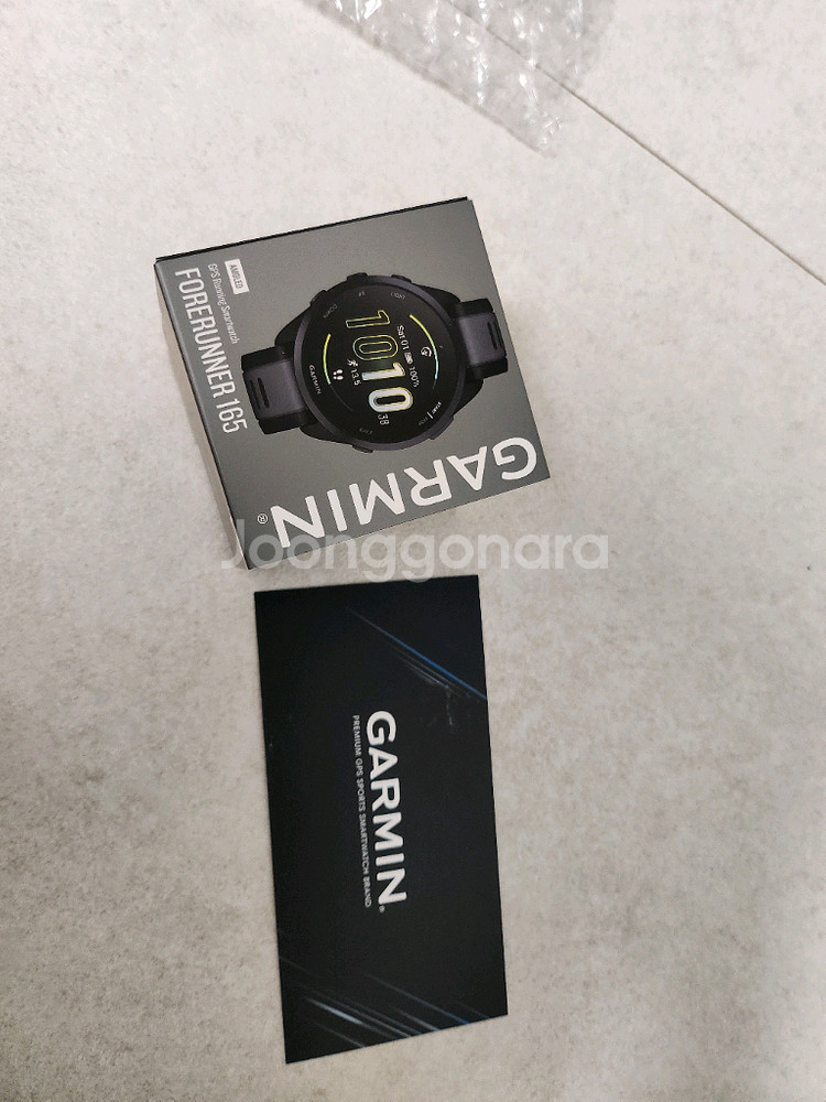 가민 포러너 165 블랙 GPS 스마트워치 새상품--5