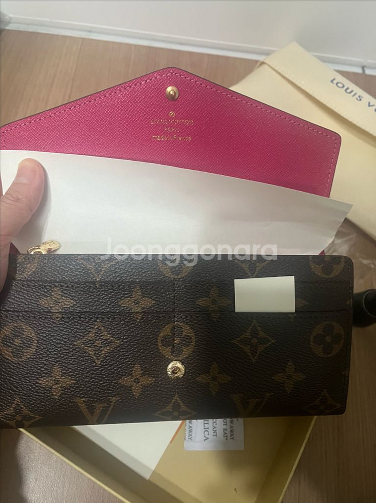 루이비통 스타일 모노그램 장지갑--4