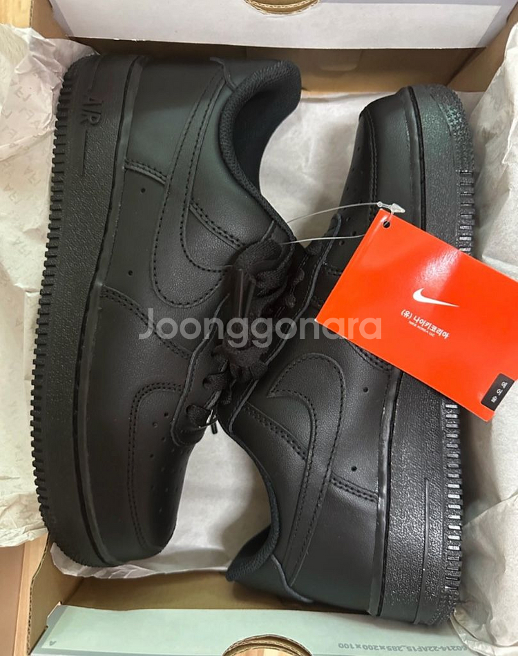 나이키 에어포스 블랙 240 미시착 새상품--0