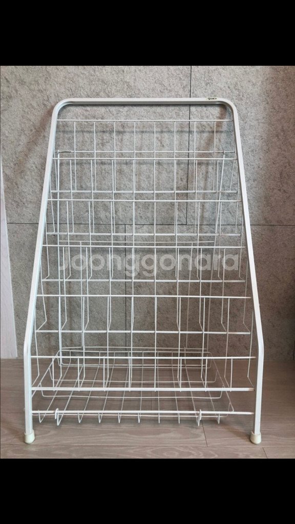 맘스보드 원목 회전책장 3단--3