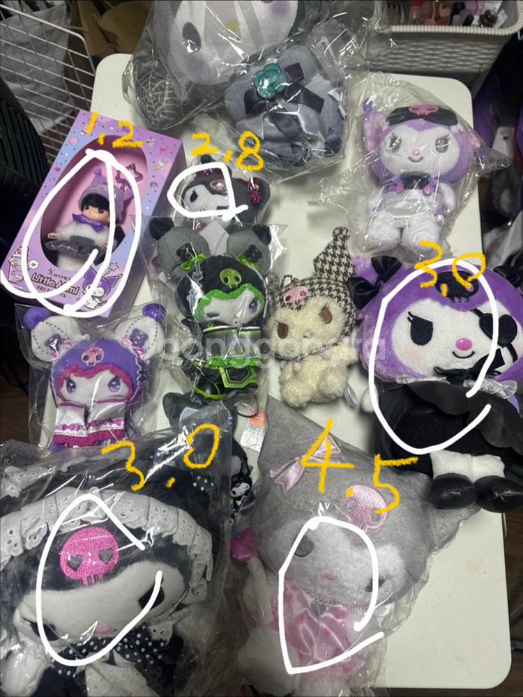 산리오 키티 쿠로미 각종 인형 굿즈--0