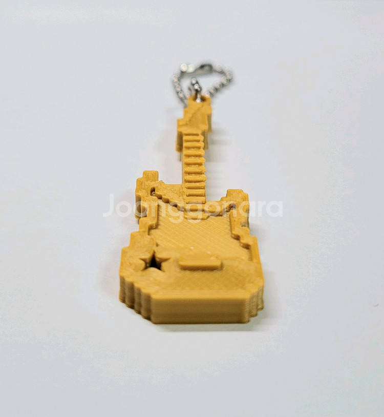 일렉기타 8비트 키링 키체인--2