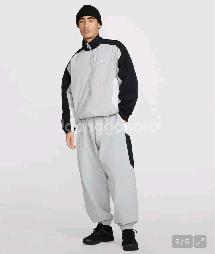 나이키 클럽 오버사이즈 벌룬 팬츠그레이 M--0