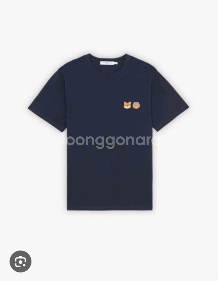 정품 메종키츠네 X 라인 콜라보 사이즈L 세탁완료--3