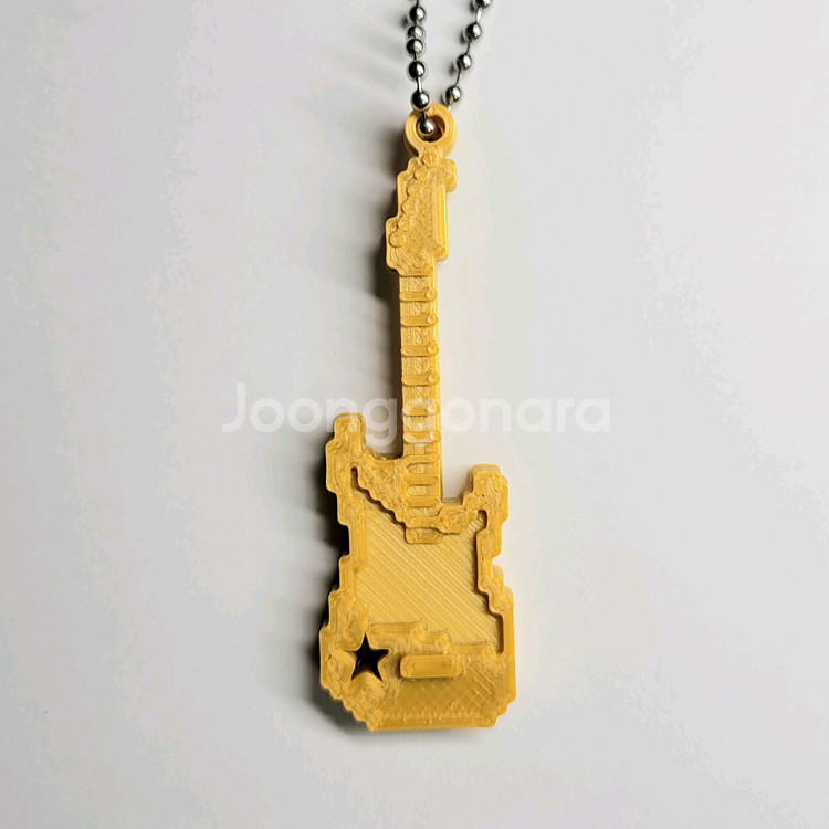 일렉기타 8비트 키링 키체인--0