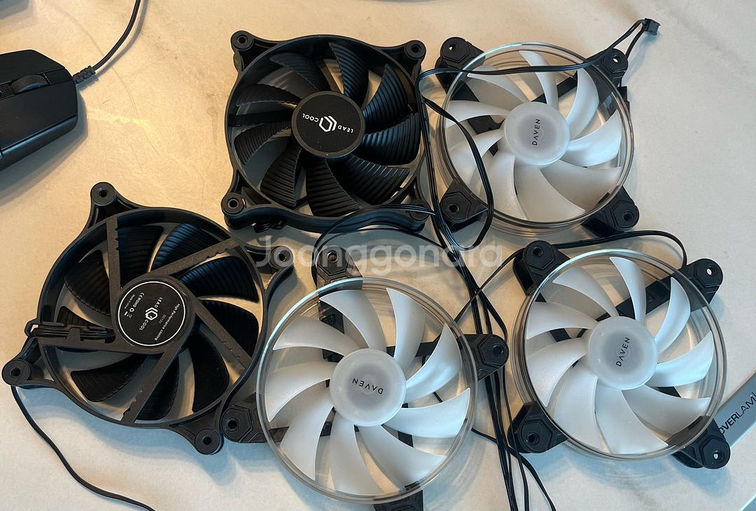 게이밍 컴퓨터 세트 RTX 3080, 5800X3D 본체, QHD 165 모니터, 키보드, 마우스,모니터암 팬 5개--2