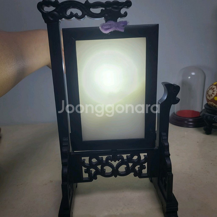 백옥 불상 조각 감상패 2종--7