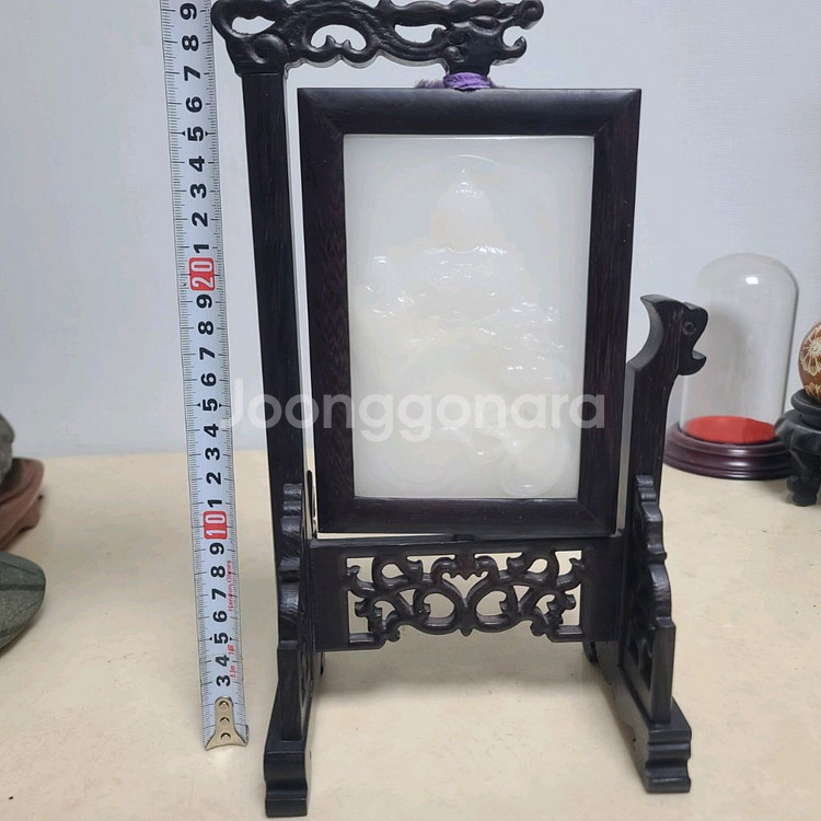 백옥 불상 조각 감상패 2종--6