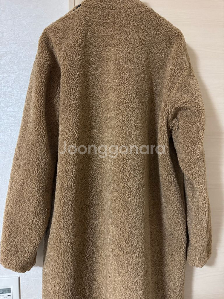 아디다스 제니착용 롱 쉐르파 코트--8