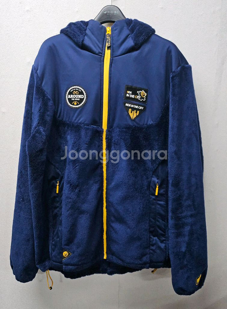 EXR 두툼 네이비 후드 짚업 100--0