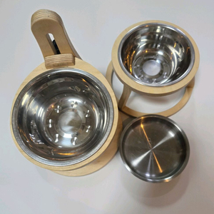 마이아집사 원목 강아지 고양이 식기 밥그릇 높이조절