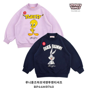 베베드피노 루니툰즈 트위티 기모 맨투맨 110 (새상품)