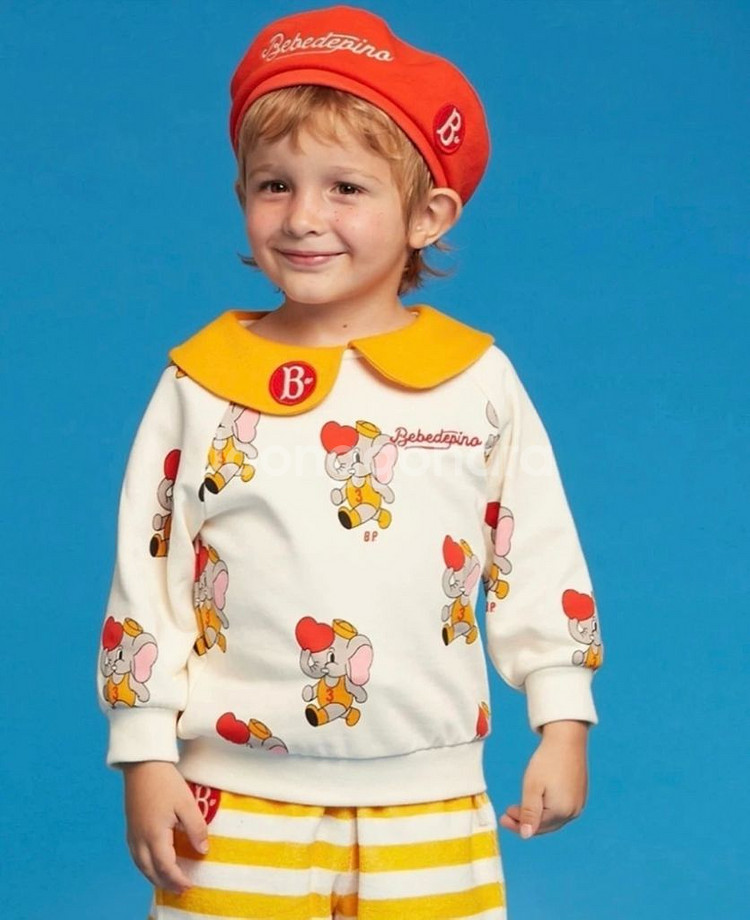 베베드피노 올오버 아미띠에 베이비 카라 티셔츠 100--0