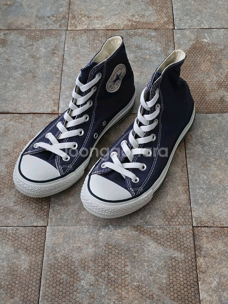 (240)컨버스 척테일러 올스타 하이 네이비 스니커즈--0