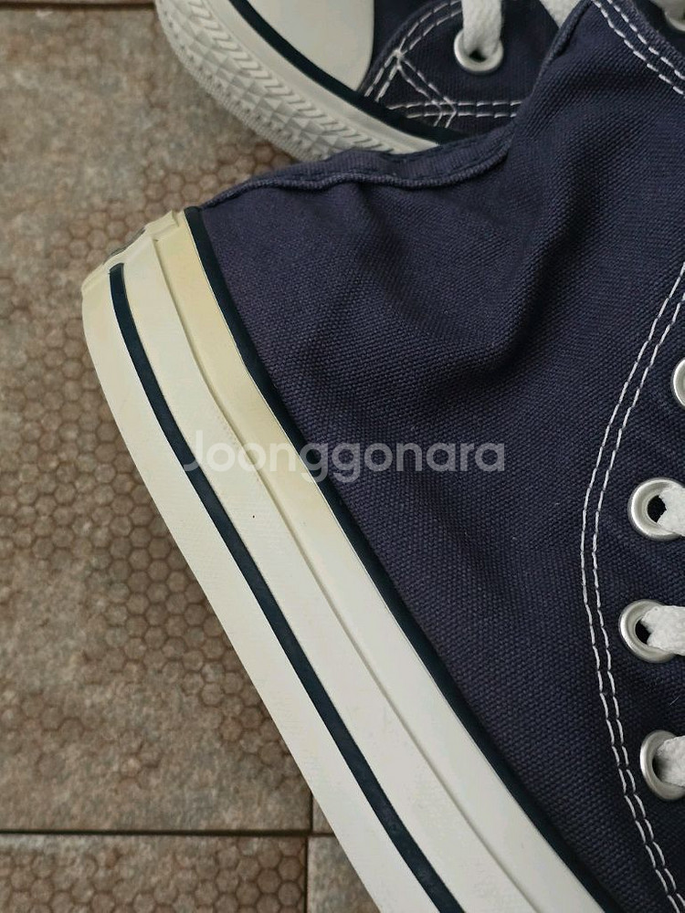 (240)컨버스 척테일러 올스타 하이 네이비 스니커즈--6