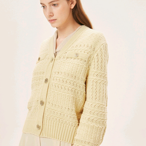 타임 벨벳 크로셰 가디건 (랑방,마인,타임,더캐시미어)