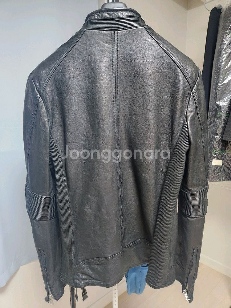 남성 양가죽 자켓 슬림핏 100-105 팜--2