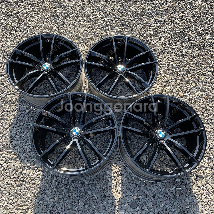 [중고휠] 18인치 BMW 5시리즈 662M 유광블랙 순정휠 한대분--0
