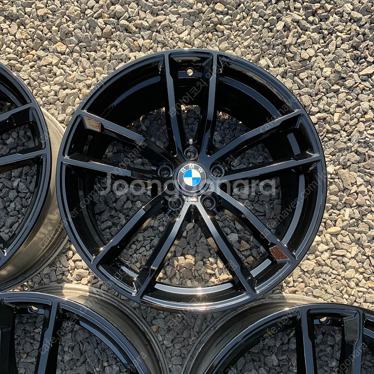 [중고휠] 18인치 BMW 5시리즈 662M 유광블랙 순정휠 한대분--2
