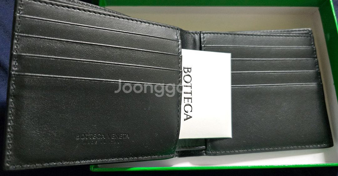 25SS 보테가베네타 인트레치아토 반지갑 블랙--5