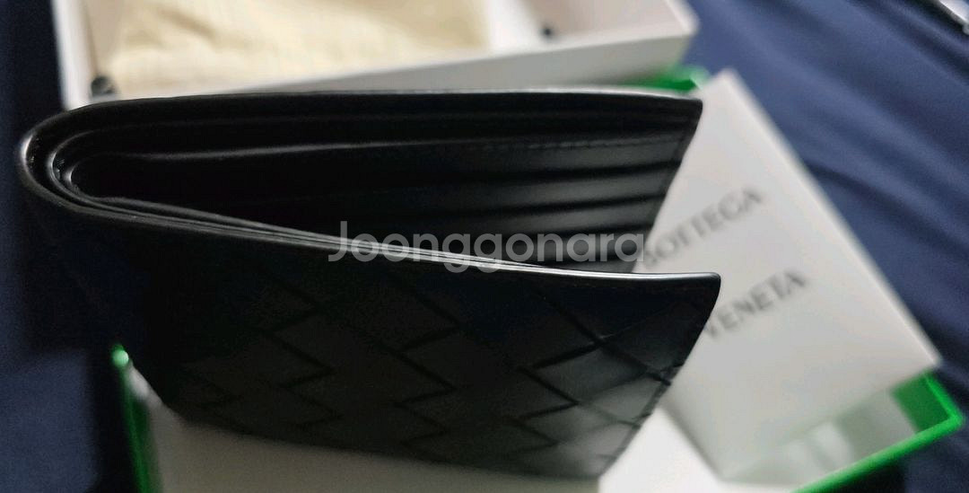 25SS 보테가베네타 인트레치아토 반지갑 블랙--2