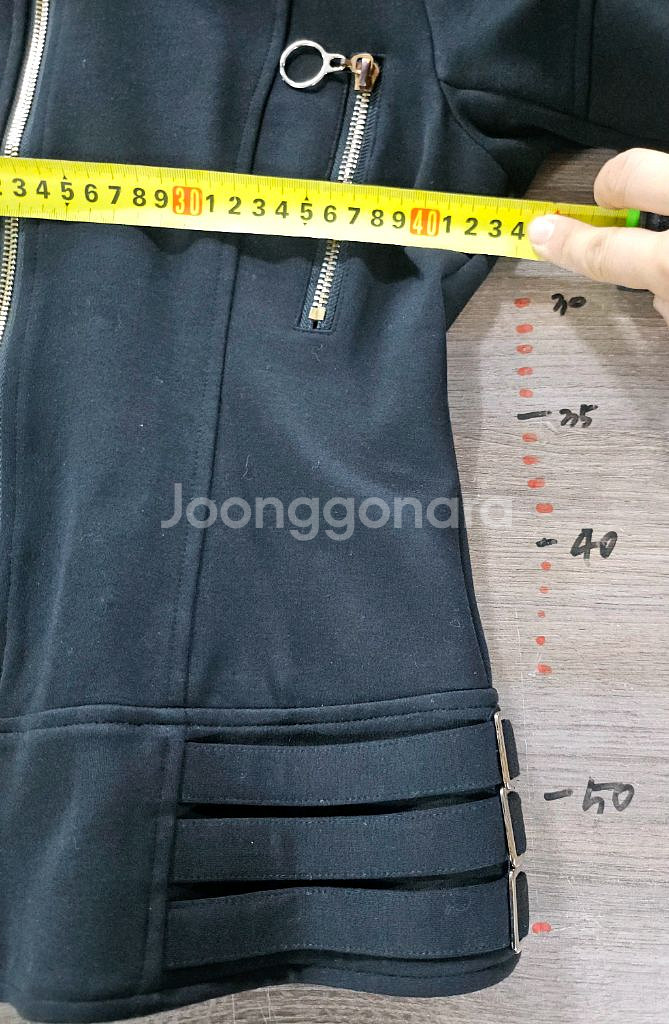 JM my style 블랙 금장 집업 S--7