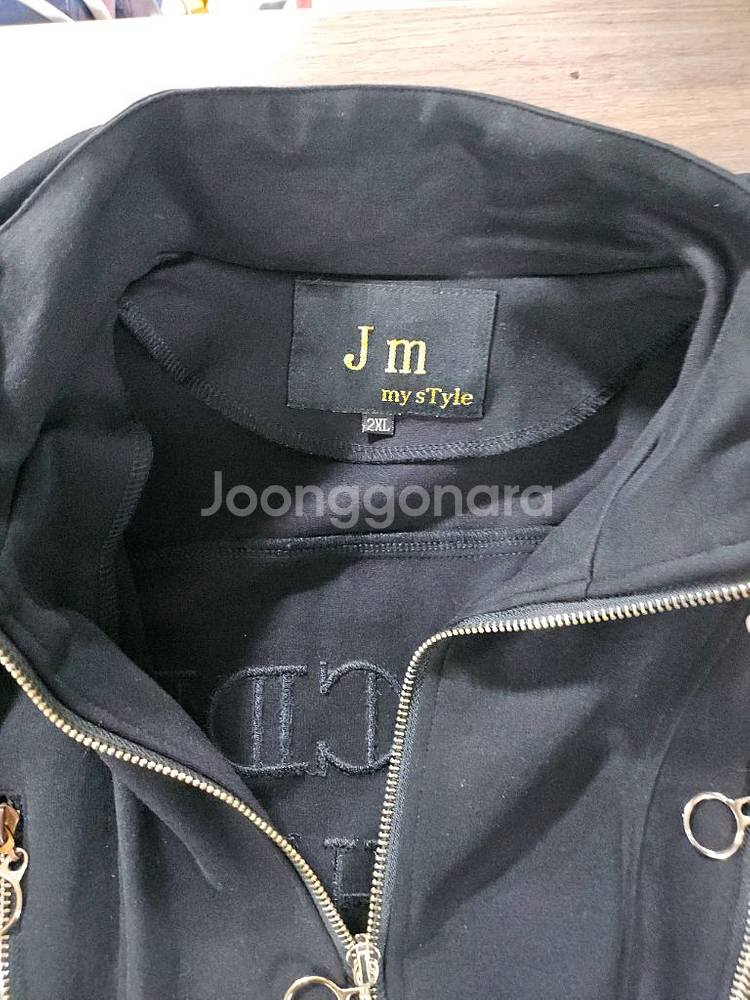JM my style 블랙 금장 집업 S--5