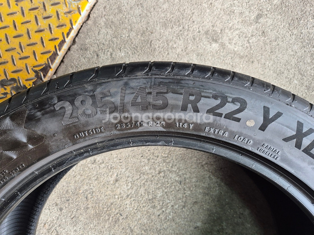 285 45 22 325 40 22 컨티 스포츠컨택6 타이어한대분--3