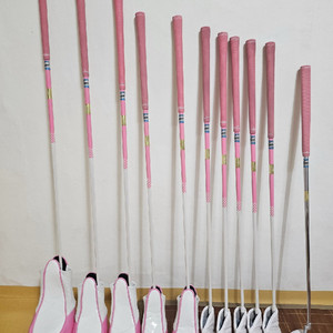 여성용 핑크 골프채 풀세트 racks 드라이버 아이언