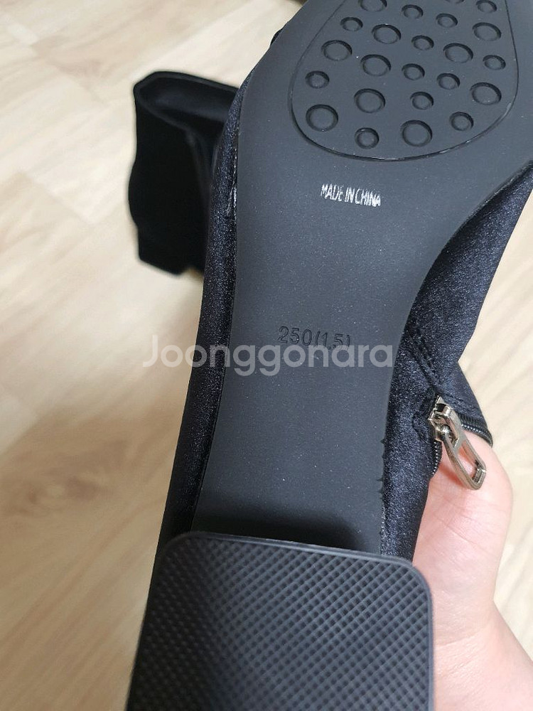 (네고가능)여성 새상품 검정250 워커부츠(상태양호)--7