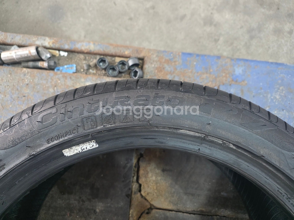 [중고타이어] 225 45 18 255 40 18 피렐리 신투라토P7 타이어 한대분--2