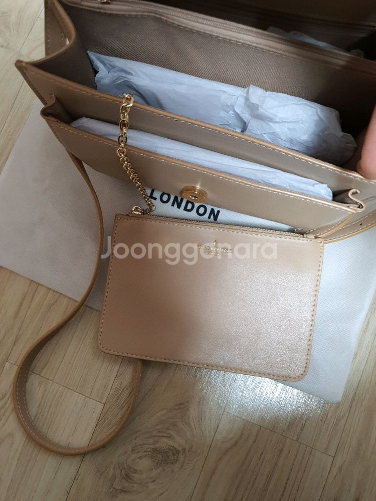 (네고가능)폴스부티끄 크리스티 베이지가방 (상태양호)--4