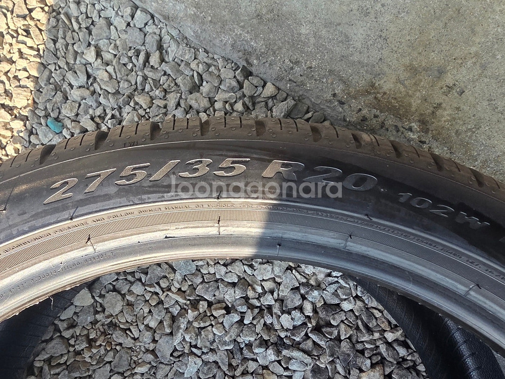 [중고타이어] 245 40 20 275 35 20 피렐리 올시즌 한대분--5