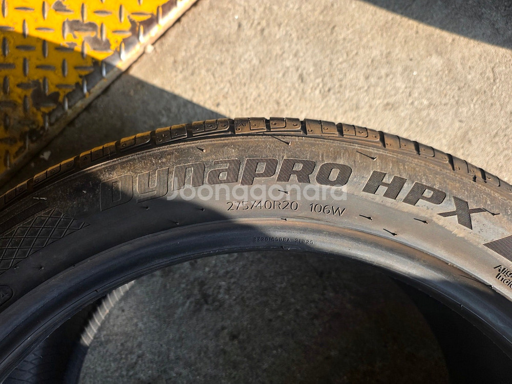 [중고타이어] 245 45 20 275 40 20 한국 HPX 타이어 한대분--1