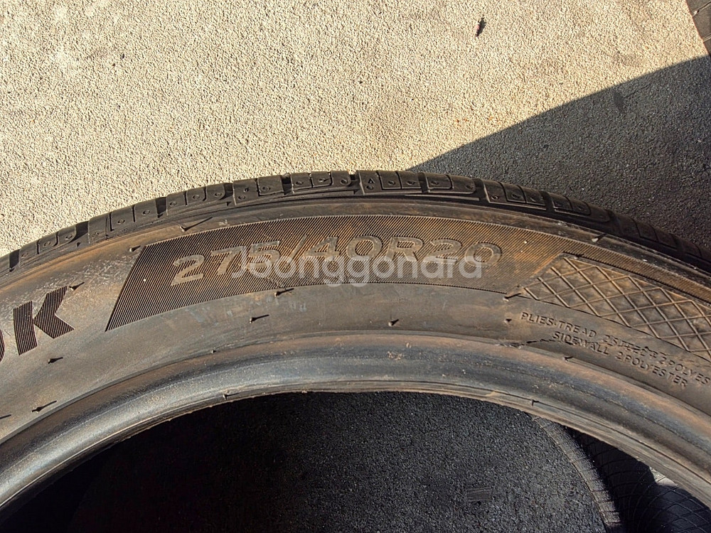 [중고타이어] 245 45 20 275 40 20 한국 HPX 타이어 한대분--5