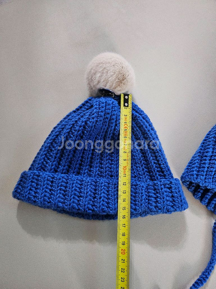 아기 니트 비니 모자 2개 세트--2