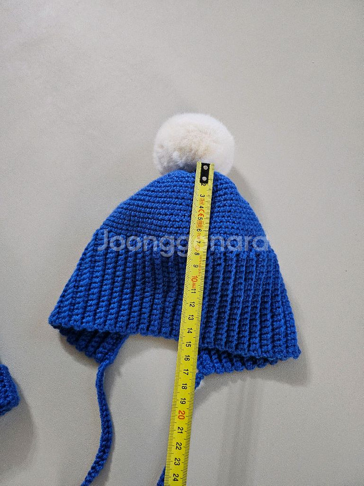 아기 니트 비니 모자 2개 세트--3