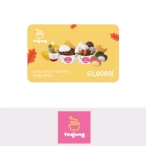 요아정 요거트아이스크림의 정석 모바일금액권50,000원