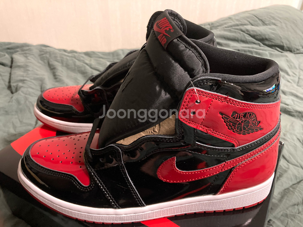 나이키 조던1 하이 브레드 페이던트 285--0
