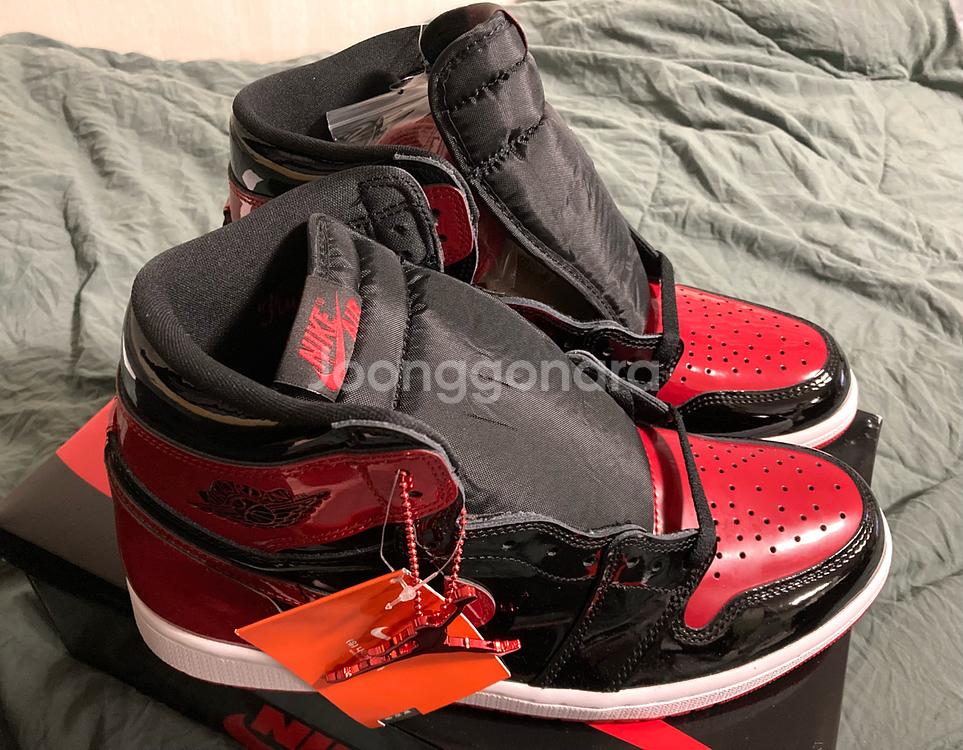 나이키 조던1 하이 브레드 페이던트 285--1